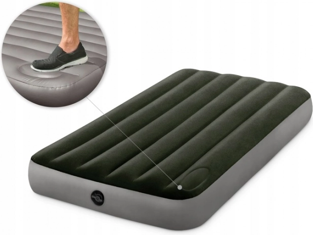 Aufblasbare Einzel-Luftmatratze mit integrierter Fußpumpe INTEX 191 × 99 × 25 cm