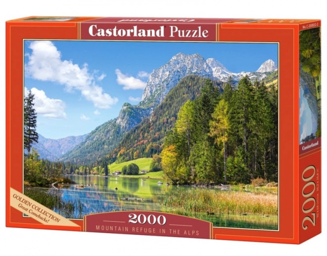 Puzzle 2000 Teile Hütte in den Alpen