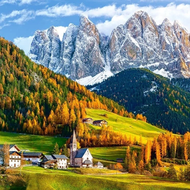 Puzzle mit 2000 Teilen – Kirche St. Magdalena, Dolomiten
