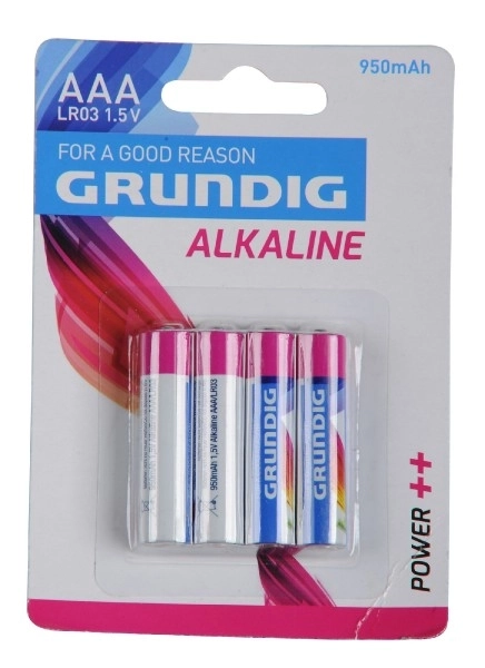 Grundig AAA Alkaline Batterien 4er Pack