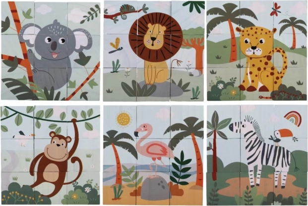 Holzbausteine Safari 2Kids Toys
