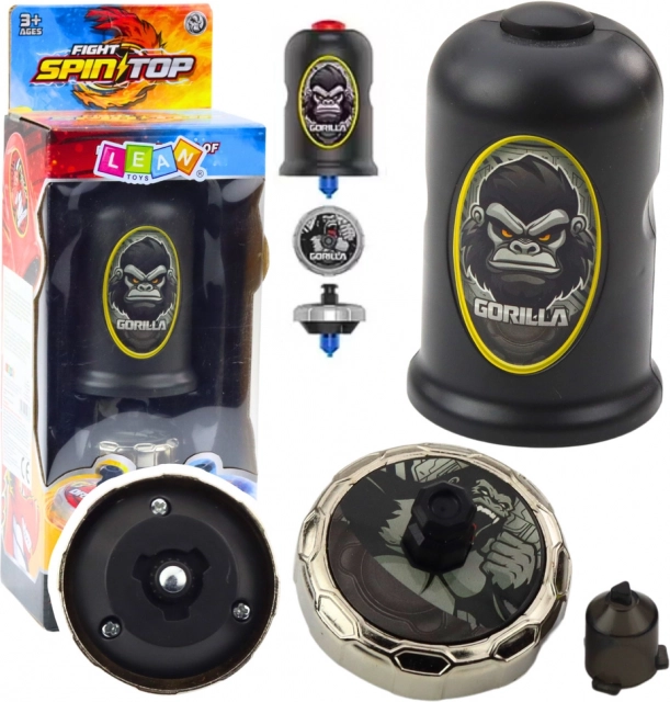 Set Wyrzutnia mit Fliegender Disk Gorila Schwarz