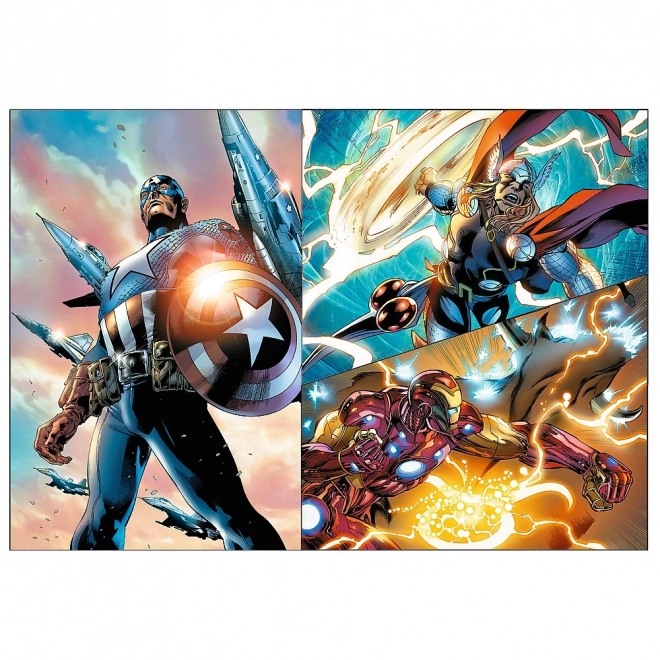 Avengers Heldenhafte Tage Puzzle Set (4x250 Teile)