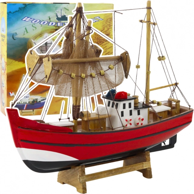 Dekoratives Modell eines Fischerbootes