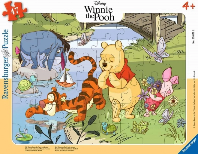 Disney Puzzlespiel Winnie Puuh erkundet die Natur