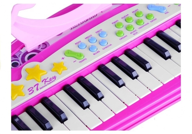 Mädchen Keyboard mit Mikrofon