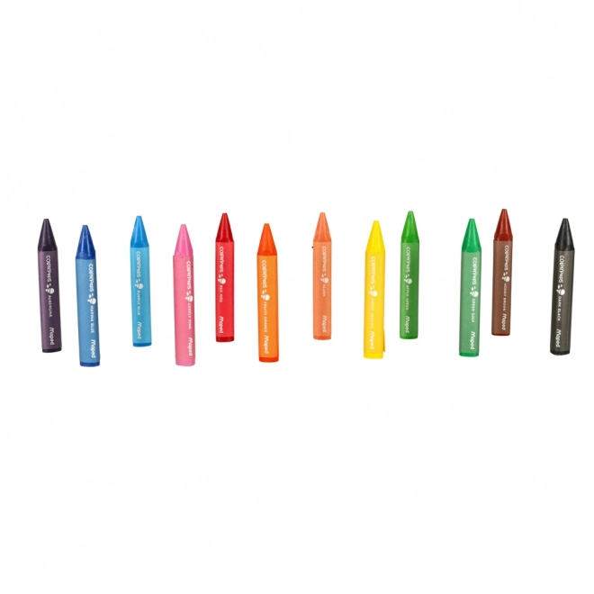 Trojkantige Wachsmalstifte für Kinder 12er Set