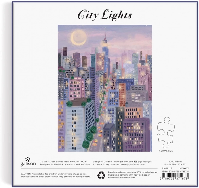 Puzzle Lichter in der Stadt 1000 Teile