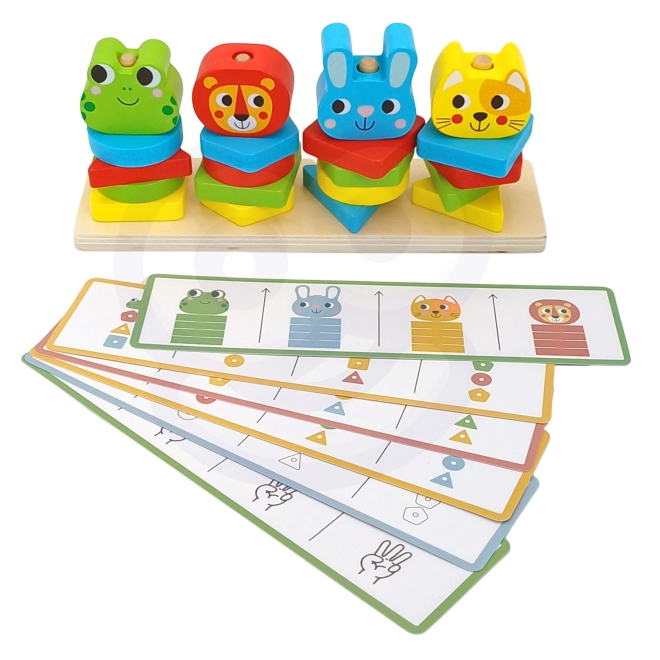 Montessori Tier Pyramide Spielset für Kinder