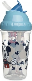 Auslaufsicherer Becher mit Trinkhalm 295 ml, Mickey