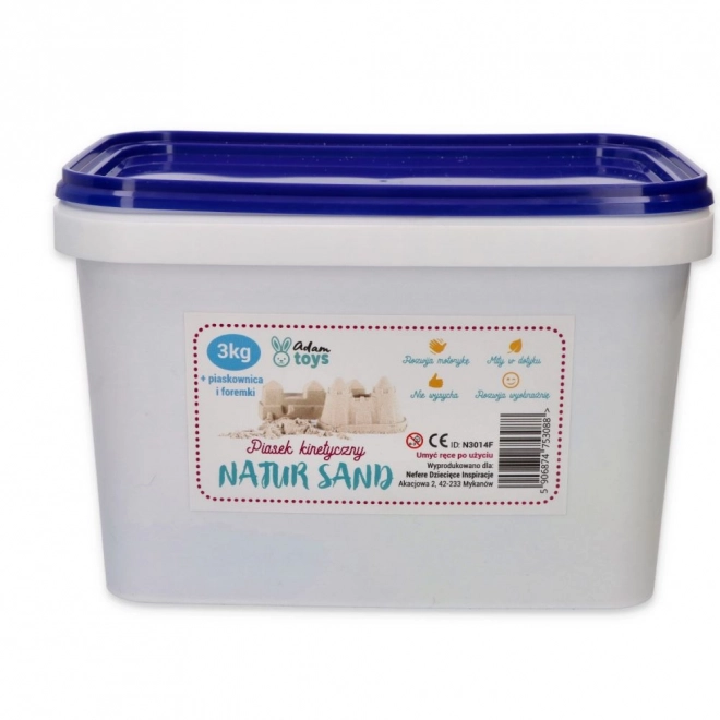 Kinetischer Sand 3 kg mit Formen und Sandkasten