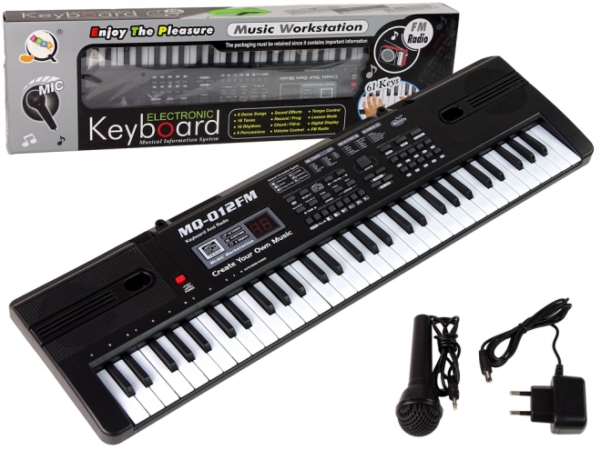 Kinder-Keyboard mit Lernfunktionen und Mikrofon