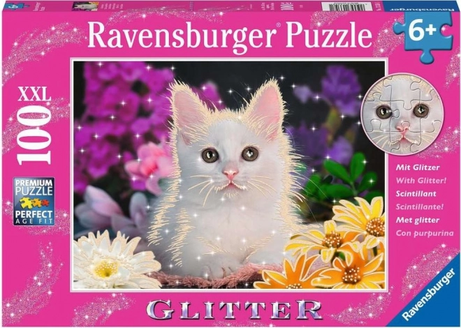 Ravensburger Glitzerndes Puzzle Katze XXL 100 Teile