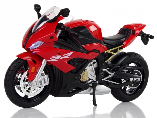 Rotes BMW S1000RR Modell Motorrad mit Geräuschen und Lichtern