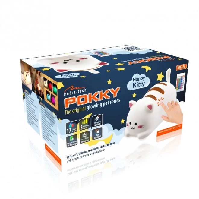 Led Nachtlicht mit Katze Pokky