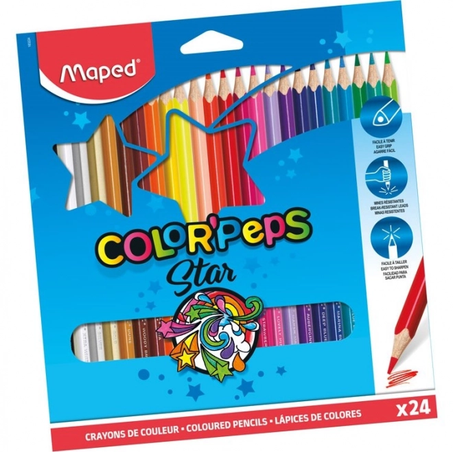 Trojkantige Buntstifte Color'Peps 24er Set