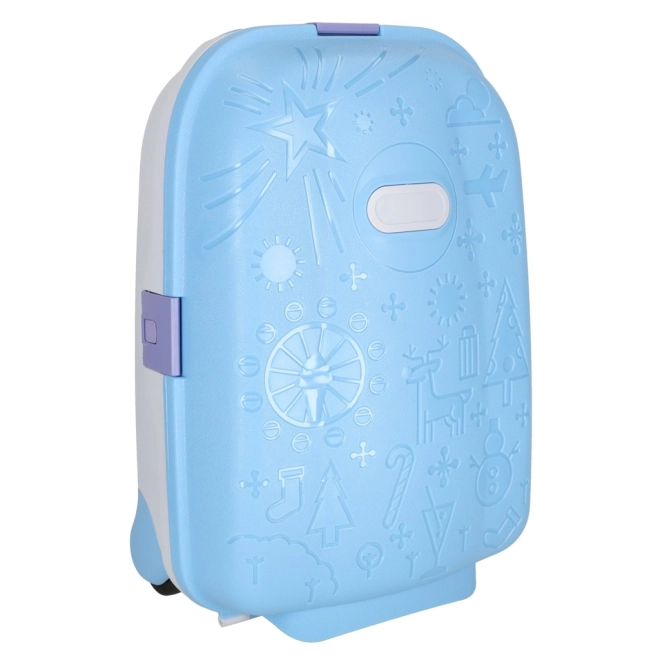 Kinderhandgepäck mit LED-Rädern - Blau