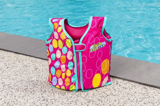 Rosa Kinder-Schwimmweste 56 cm Swim Safe