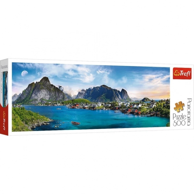 Panorama-Puzzle Lofoten Norwegen 500 Teile