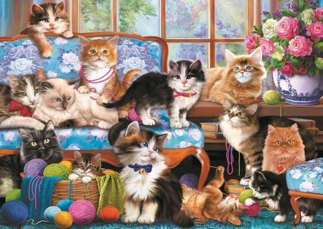 Trefl Puzzle Katzenfamilie 500 Teile