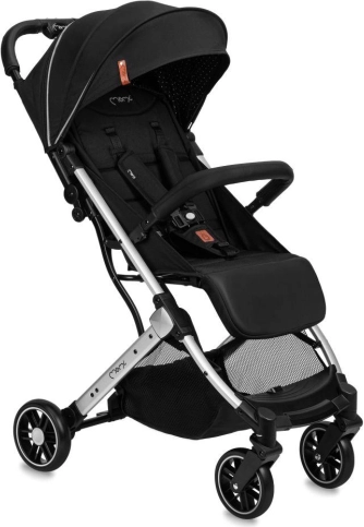 Sportkinderwagen MoMi ESTELLE LIGHT schwarz mit silbernem Rahmen
