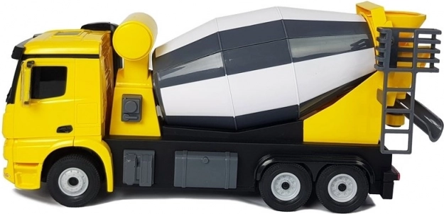 Fernbedienbarer Betonmischer Mercedes-Benz Arocs Rastar 1:14 Gelb