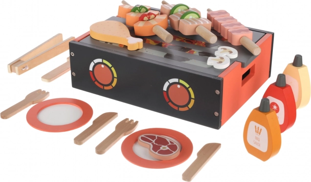 Holz-BBQ-Grillset