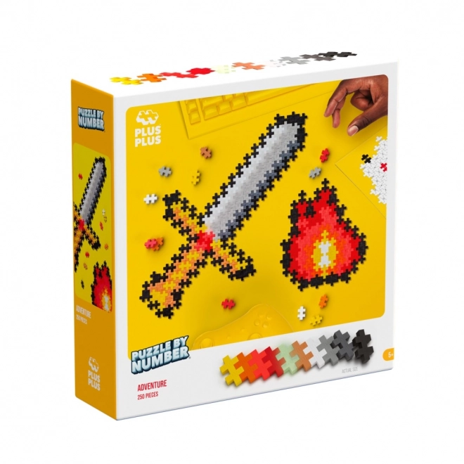 Plus-Plus Bausteine Puzzle nach Zahlen - Abenteuer 250 Teile