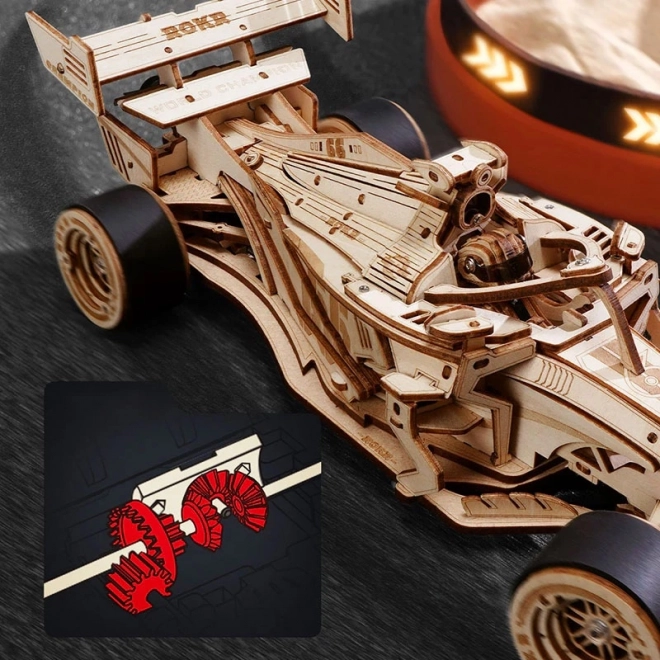 3D Holzpuzzle Rennwagen