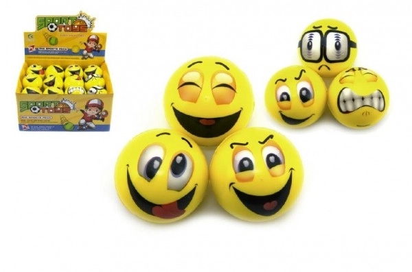 Schaumball Smiley 6cm im 24er Box