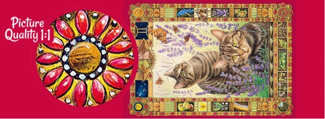 Puzzle Cherry Pazzi Katzen 1000 Teile