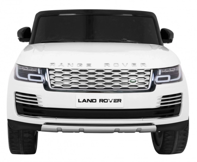 Range Rover HSE 2-Sitzer Kinderauto weiß + Fernsteuerung + 5-Punkt-Gurte + Audiopanel + LED-Diode