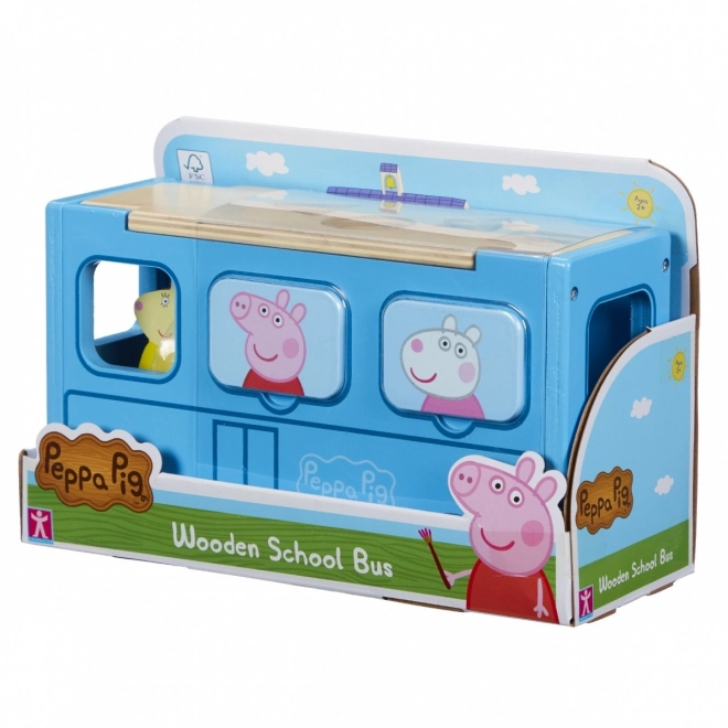 Prasátko Peppa Holz-Puzzle Schulbus