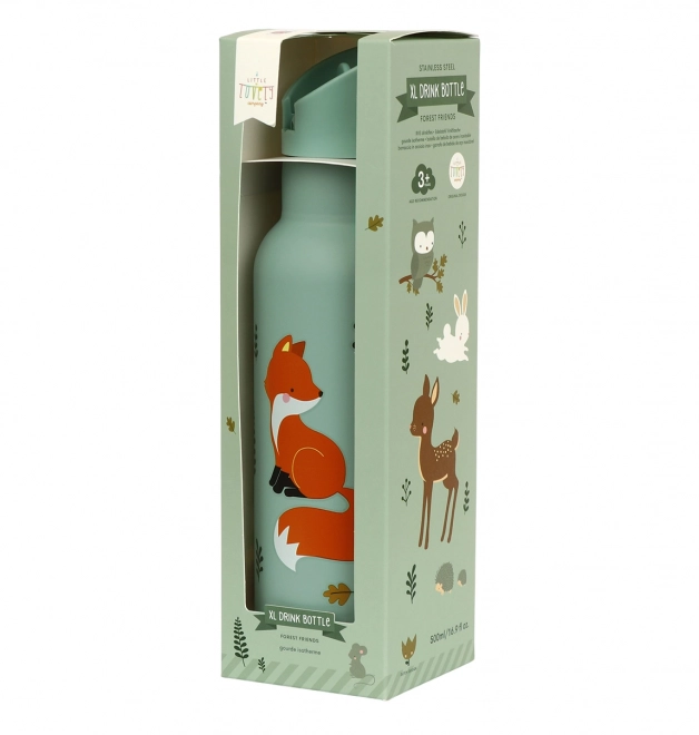 A Little Lovely Company Trinkflasche aus Edelstahl 500 ml – Freunde aus dem Wald