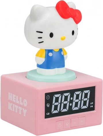 Leuchtender Tischwecker Hello Kitty mit Projektion