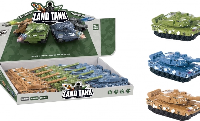 Spielzeugpanzer mit Schwungrad 15 cm