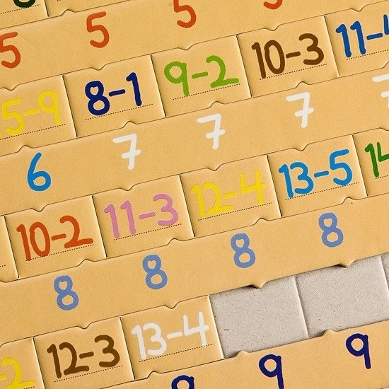 Puzzle Mathematik: Subtraktion 81 Teile