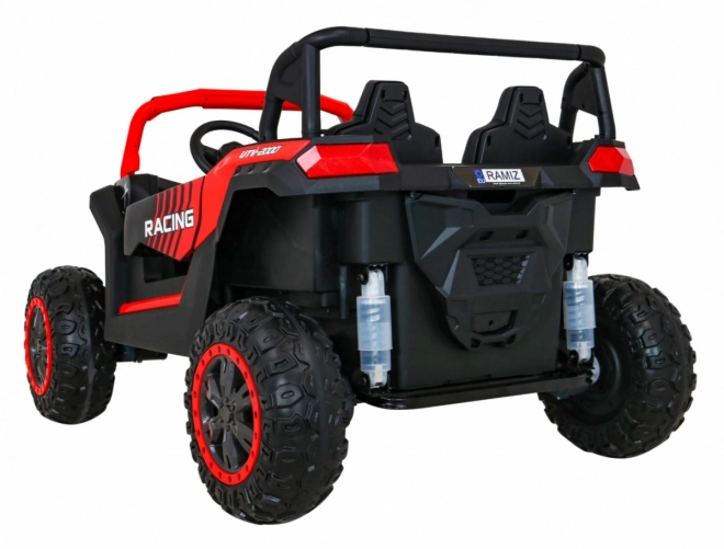 Buggy ATV Racing pro 2 Kinder + Antrieb 4x4 + Fernsteuerung + langsamer Start + MP3 LED – Rot