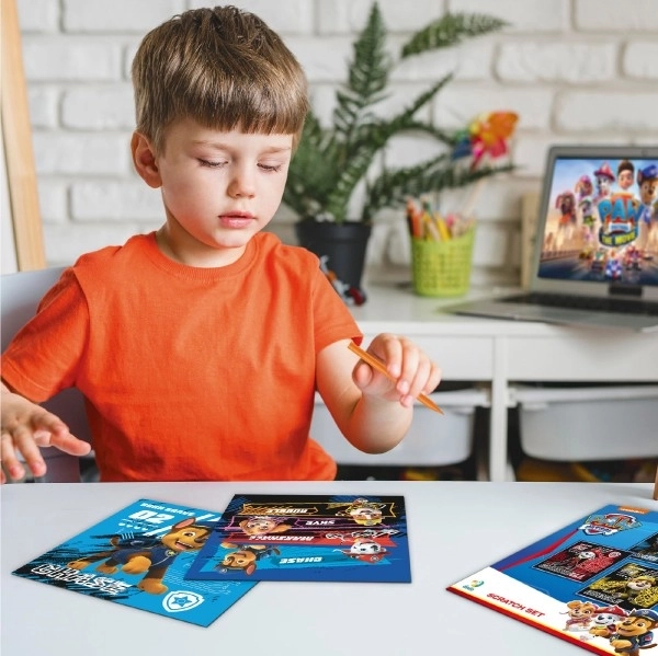 Kratzbild Set Farbiger Paw Patrol