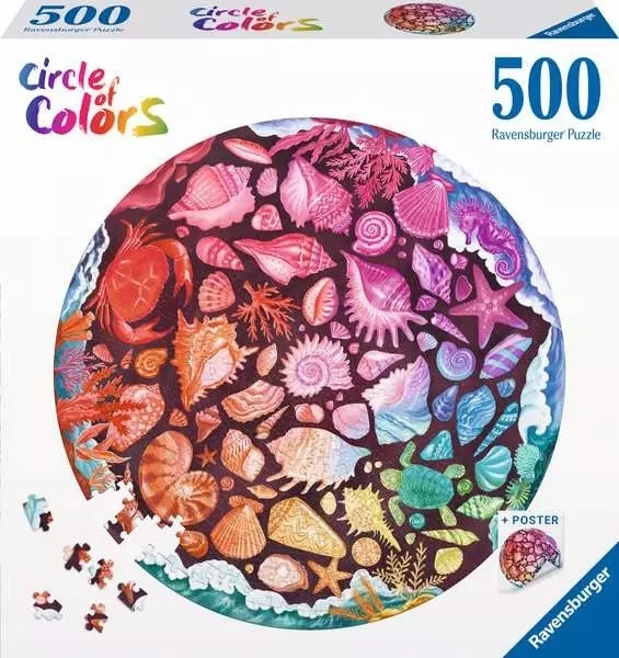 Ravensburger Rundes Puzzle Farbkreis: Muscheln 500 Teile