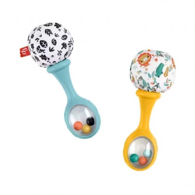 Fisher-Price Rassel Rumba Bälle – Blätter und Tiere