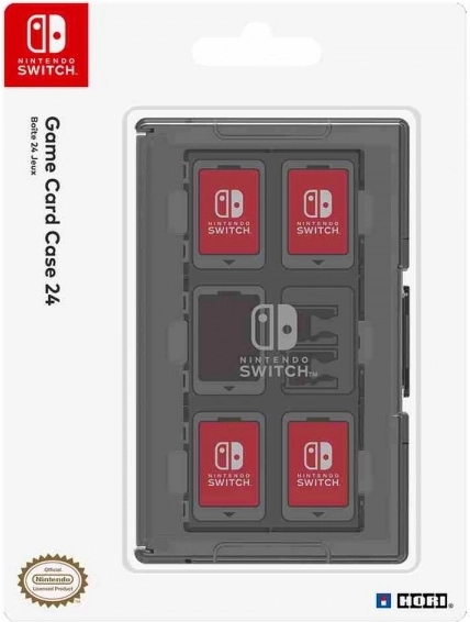 Etui für 24 Spielkarten für Nintendo Switch – schwarz
