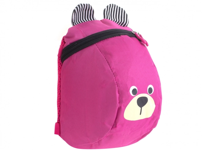 Rucksack für Kleinkinder Bären-Design in Rosa – rosa