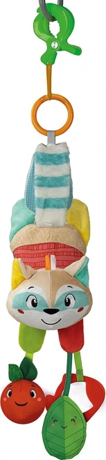 Clementoni Baby Kuscheltier Waschbär mit Clip