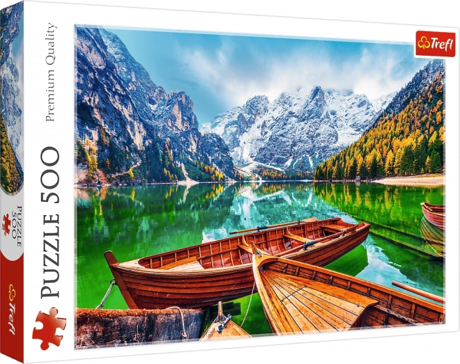 Puzzle 500 Teile Lago di Braies Italien