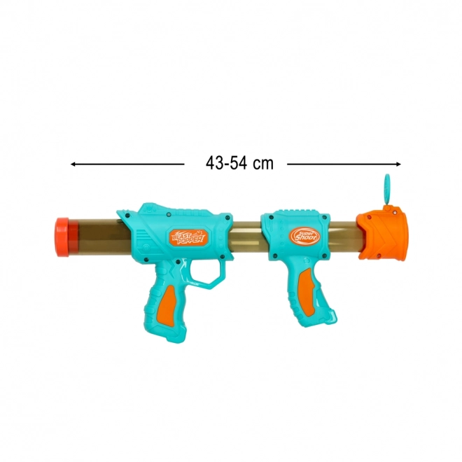 2-in-1 Gewehr mit Kugeln und Patronen Blau