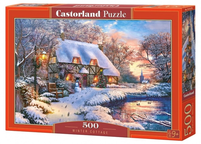 Puzzle 500 Teile Winter Cottage