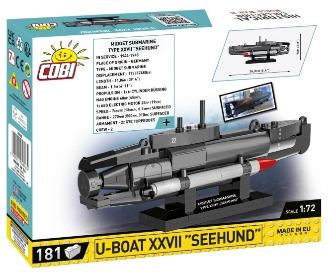 Klockenmodell U-Boot XXIIB Seehund