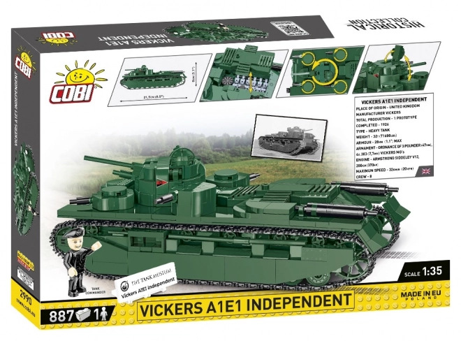 Konstruktionsset Panzer Vickers A1E1 Independent