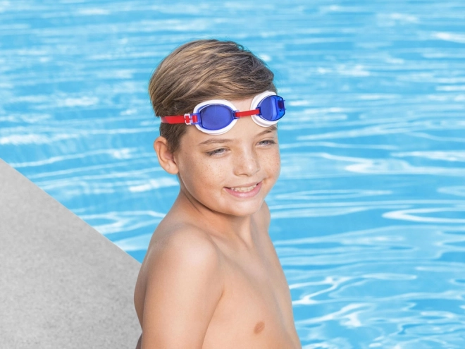 Bestway Schwimmbrille für Kinder ab 7 Jahren – Rot